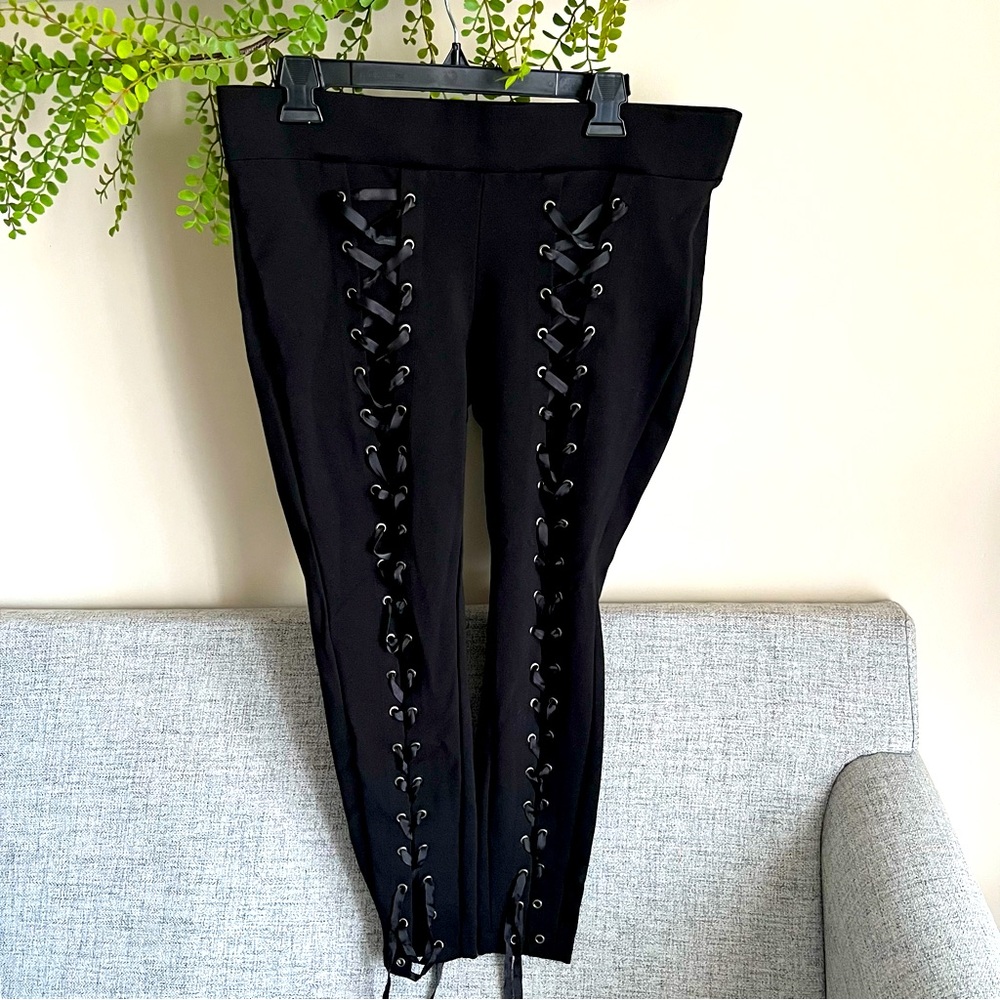 Torrid Premium Ponte Lace-Up Pixie